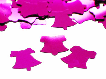 fuchsia bell confetti